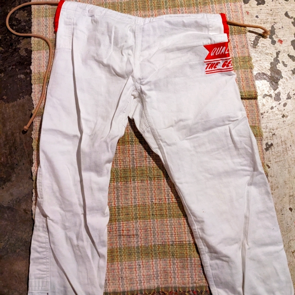 A1L White Gi pants, California line from Hyperfly.